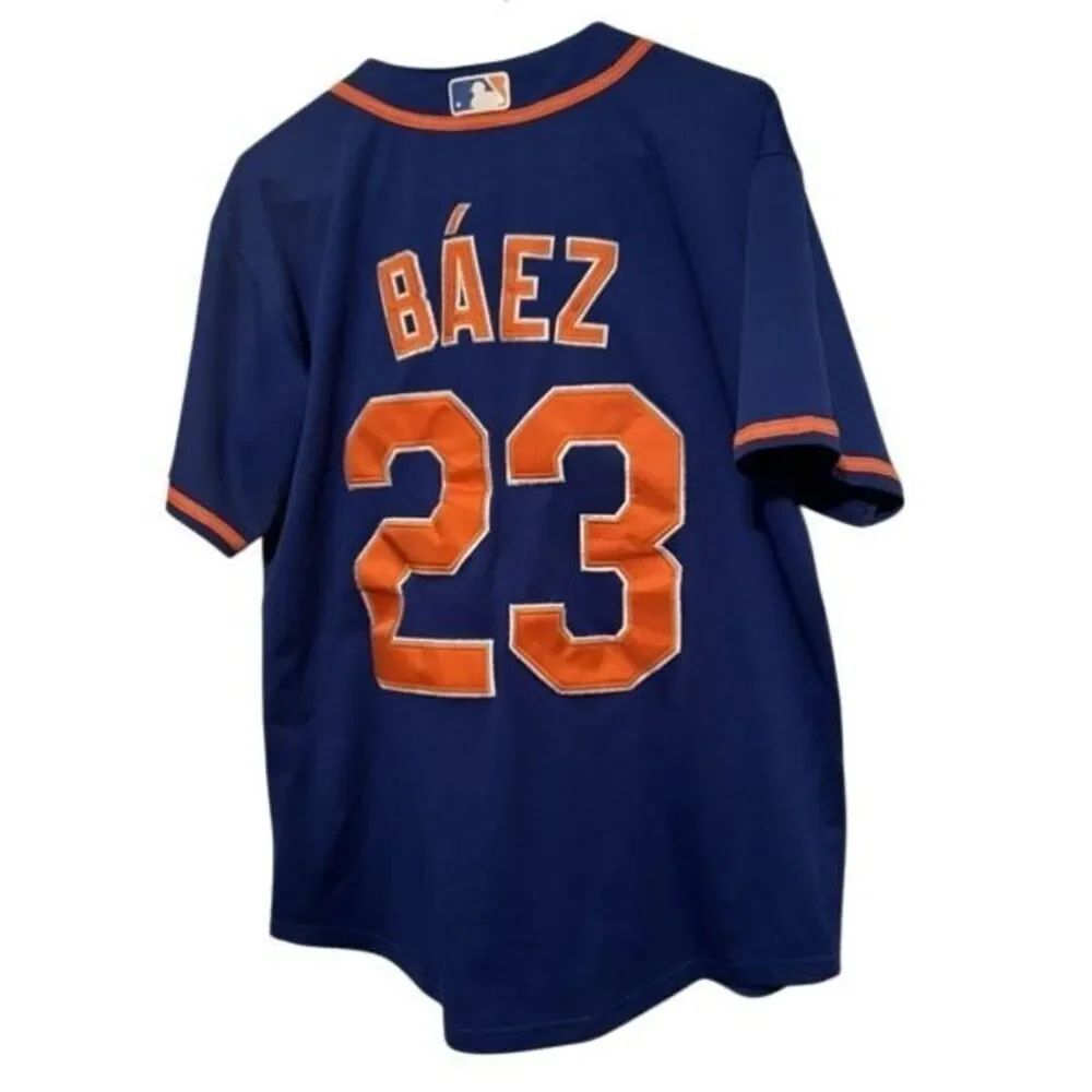 New York Mets Javier Baez Size Men’s Medium Nike Genuine MLB Jersey